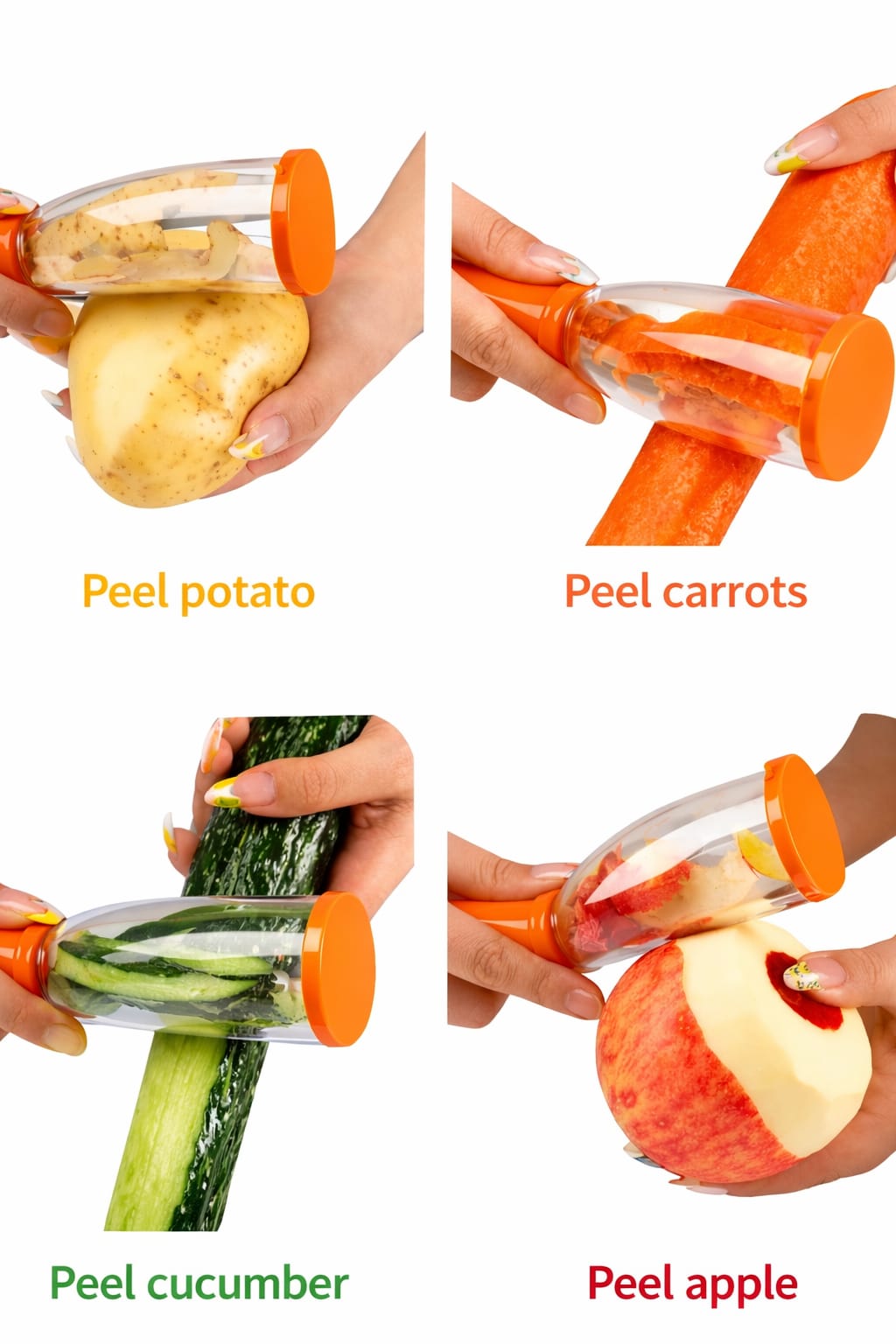 Smart Multifunctional Vegetable / Fruit Peeler For Kitchen