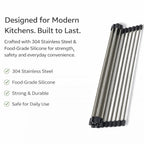 The roll-up dish drying rack holder